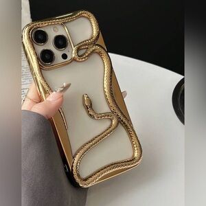 Gold Snake iPhone Case